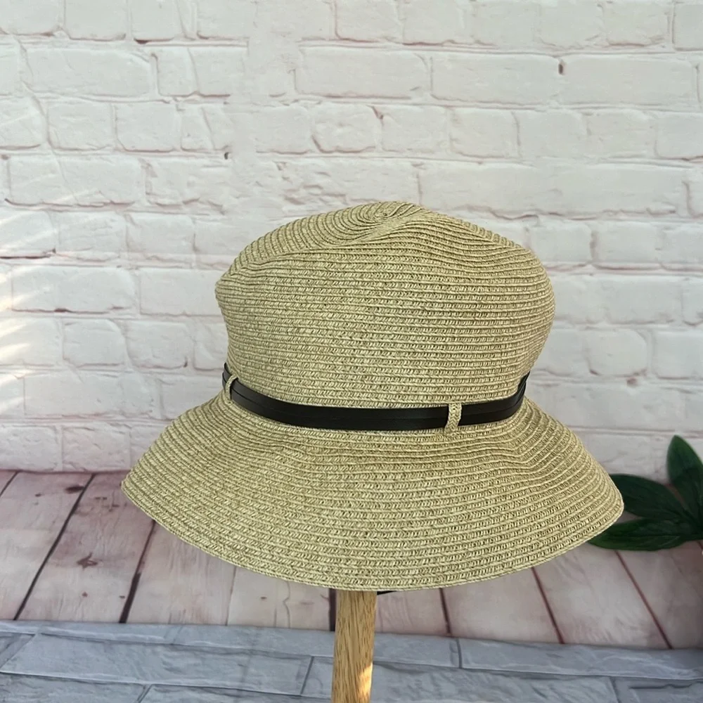 NWT Nine West straw bucket hat - Picture 1 of 5